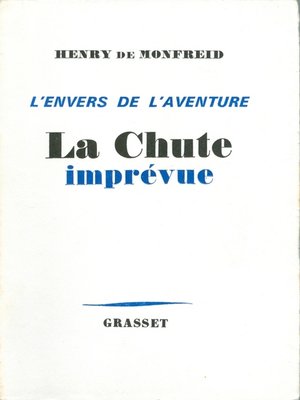 cover image of La Chute imprévue